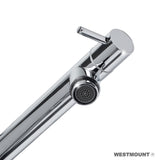 RILEY | Single Lever, Solid Chrome finish, Pull Down Kitchen Faucet - Westmount Waterworks